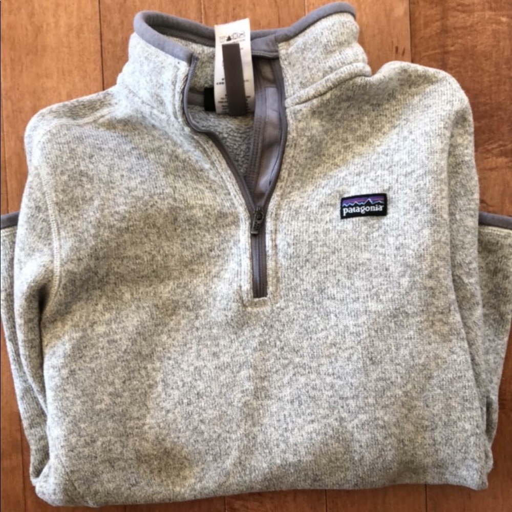 Patagonia 3/4 zip gray pullover